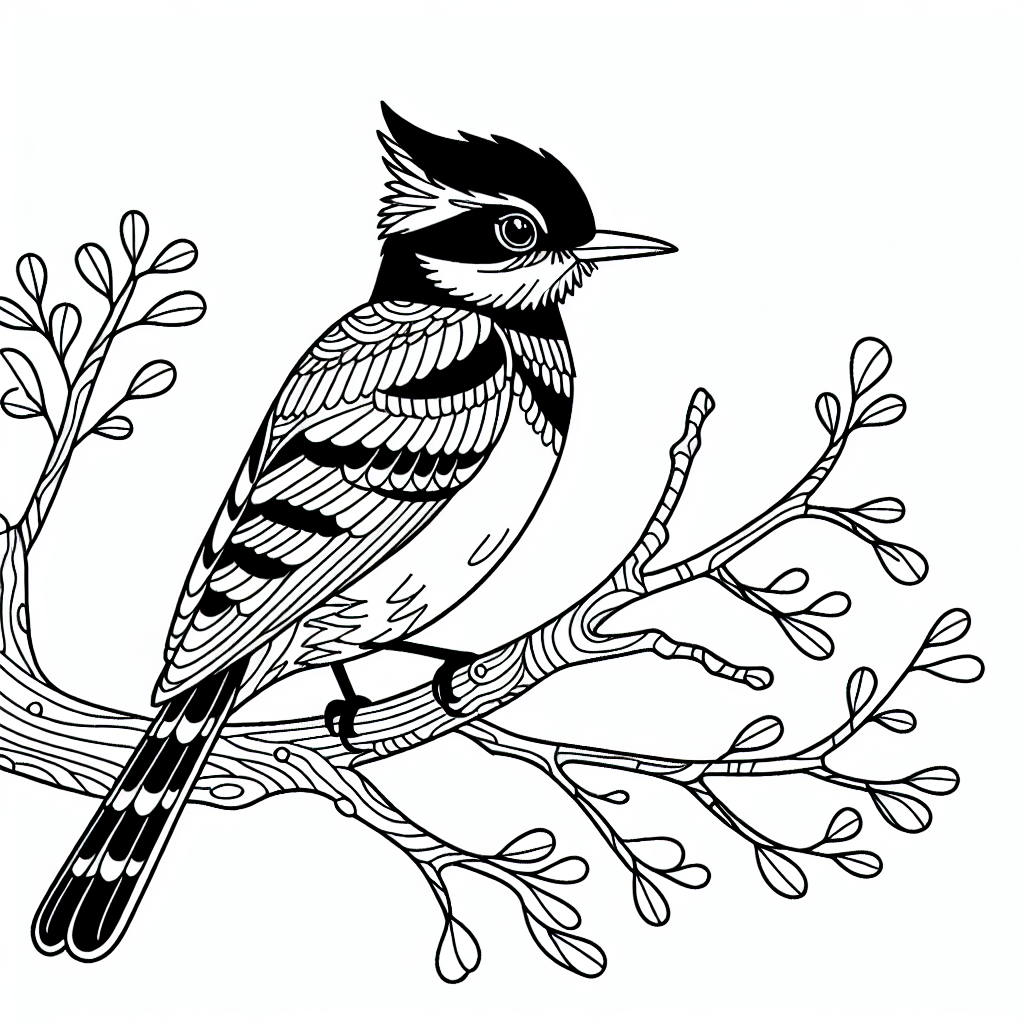 Elster Ausmalbild