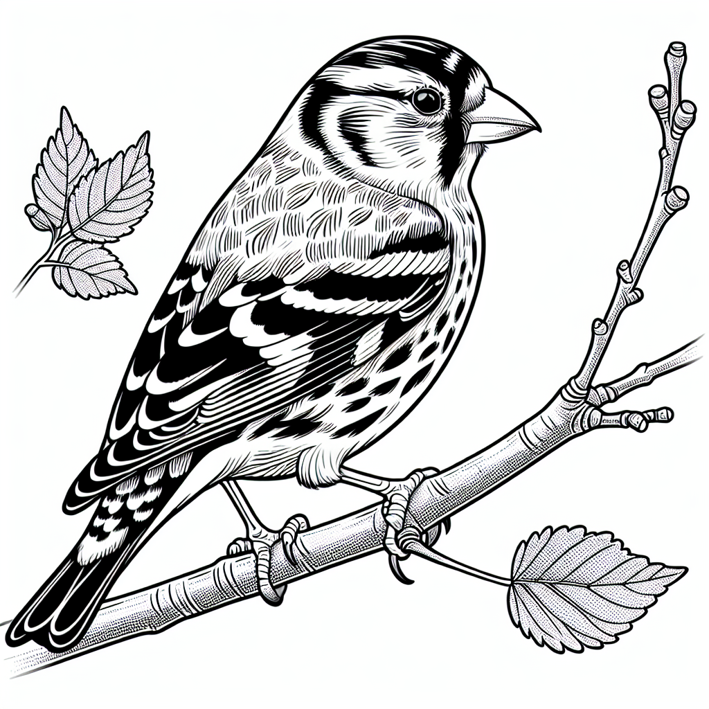 Stieglitz Ausmalbild