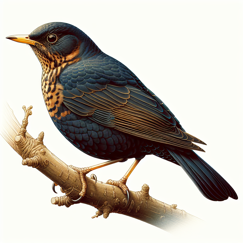 Amsel Illustration