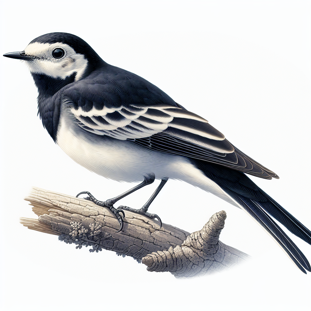 Bachstelze Illustration