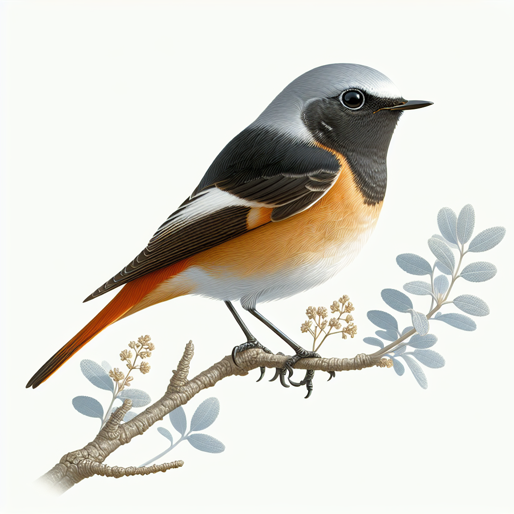 Gartenrotschwanz Illustration