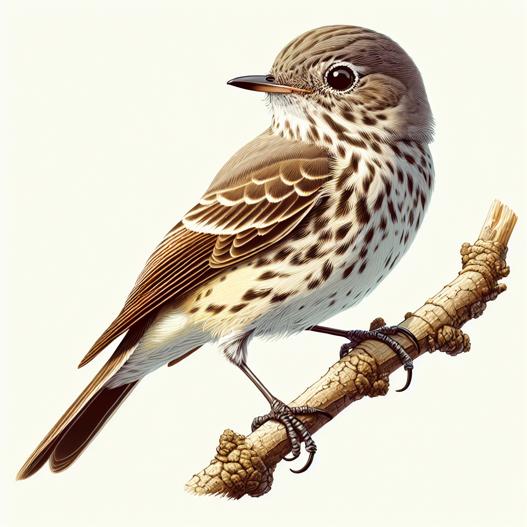 Grauschnäpper Illustration