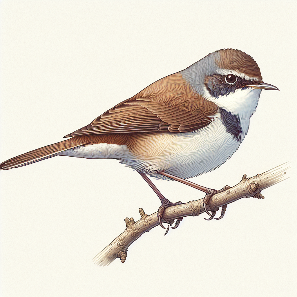 Klappergrasmücke Illustration