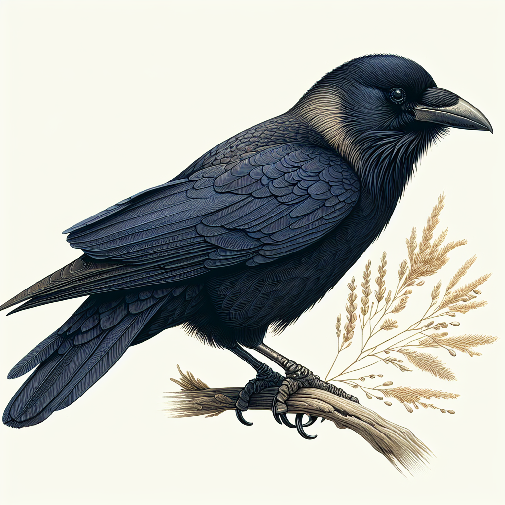 Rabenkrähe Illustration