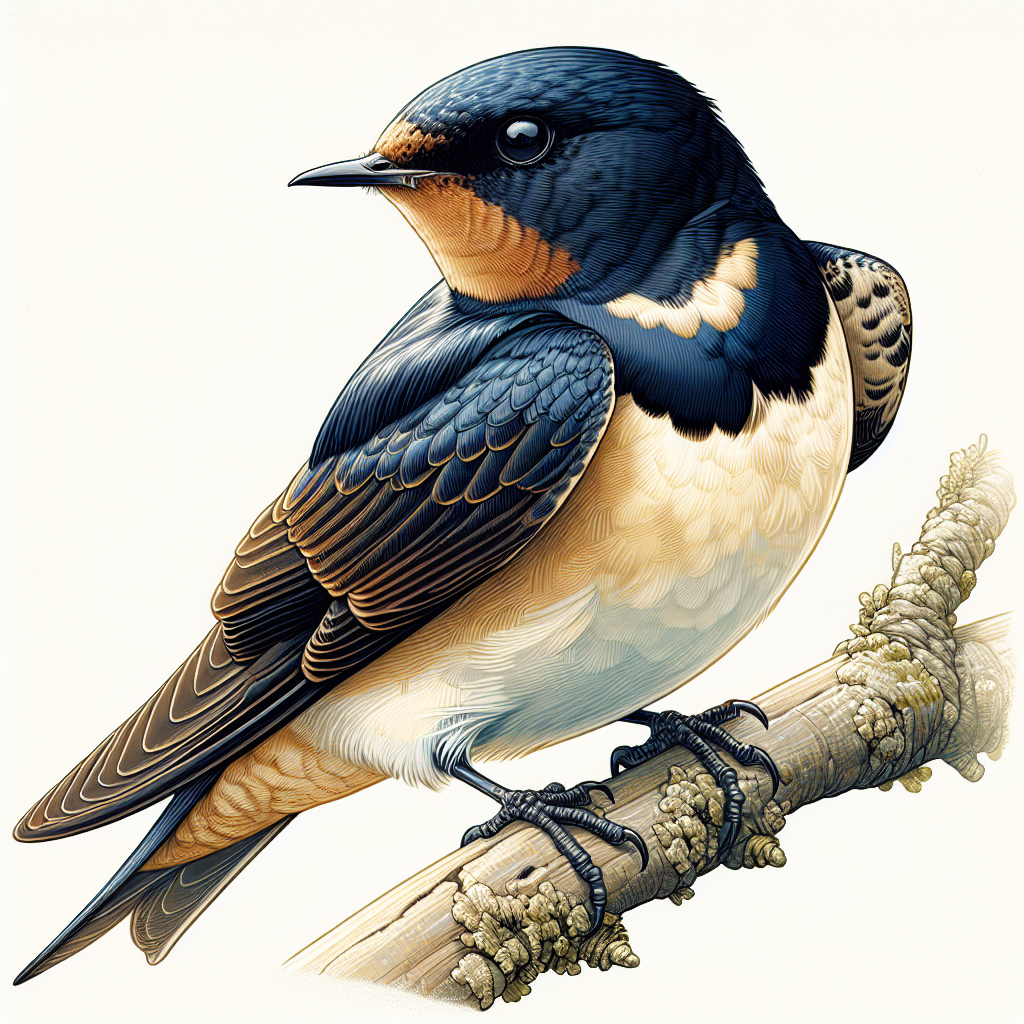 Rauchschwalbe Illustration