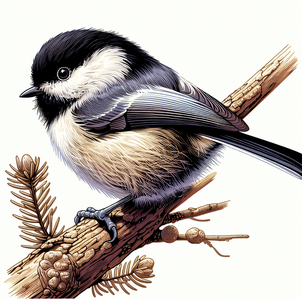Tannenmeise Illustration