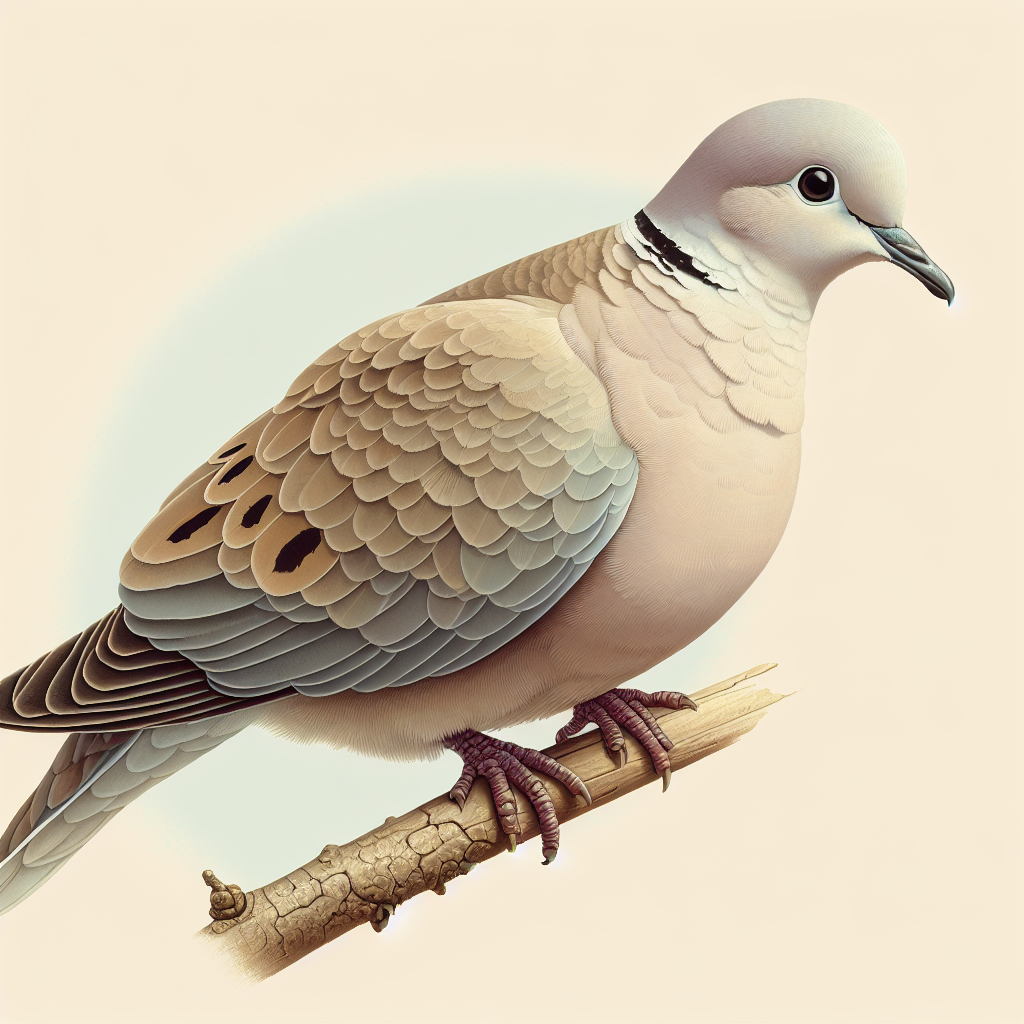 Türkentaube Illustration